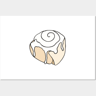 Cinnamon Roll Illustration Posters and Art